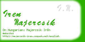 iren majercsik business card